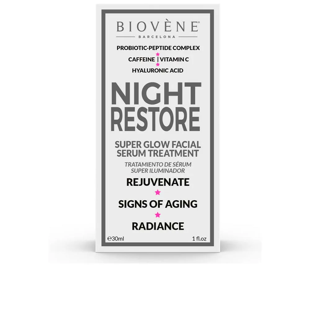 Biovene NIGHT RESTORE super glow facial serum treatment