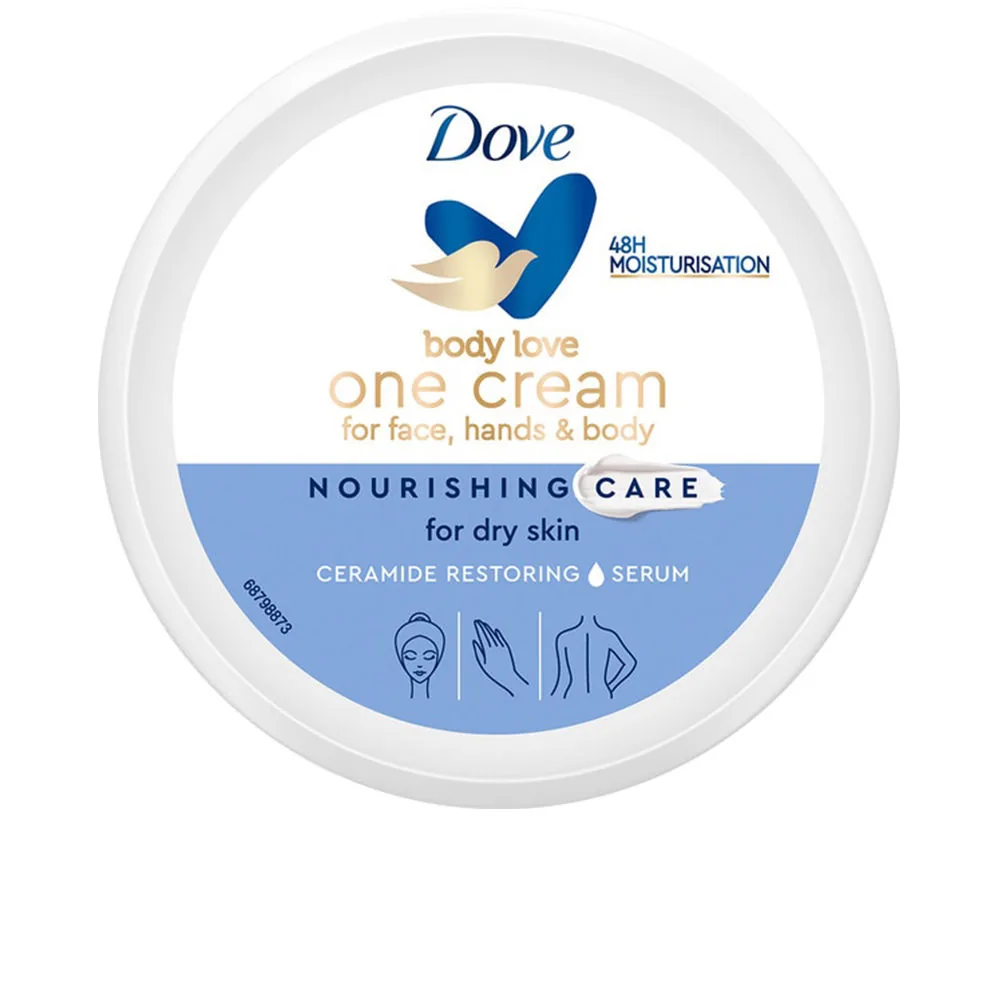 Dove, NOURISHING CREAM cara cuerpo y manos piel seca