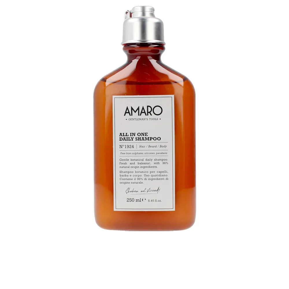 Farmavita AMARO all in one daily shampoo nº1924 hair/beard/body