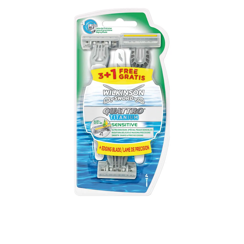 Wilkinson QUATTRO TITANIUM SENSITIVE Rasoio usa e getta