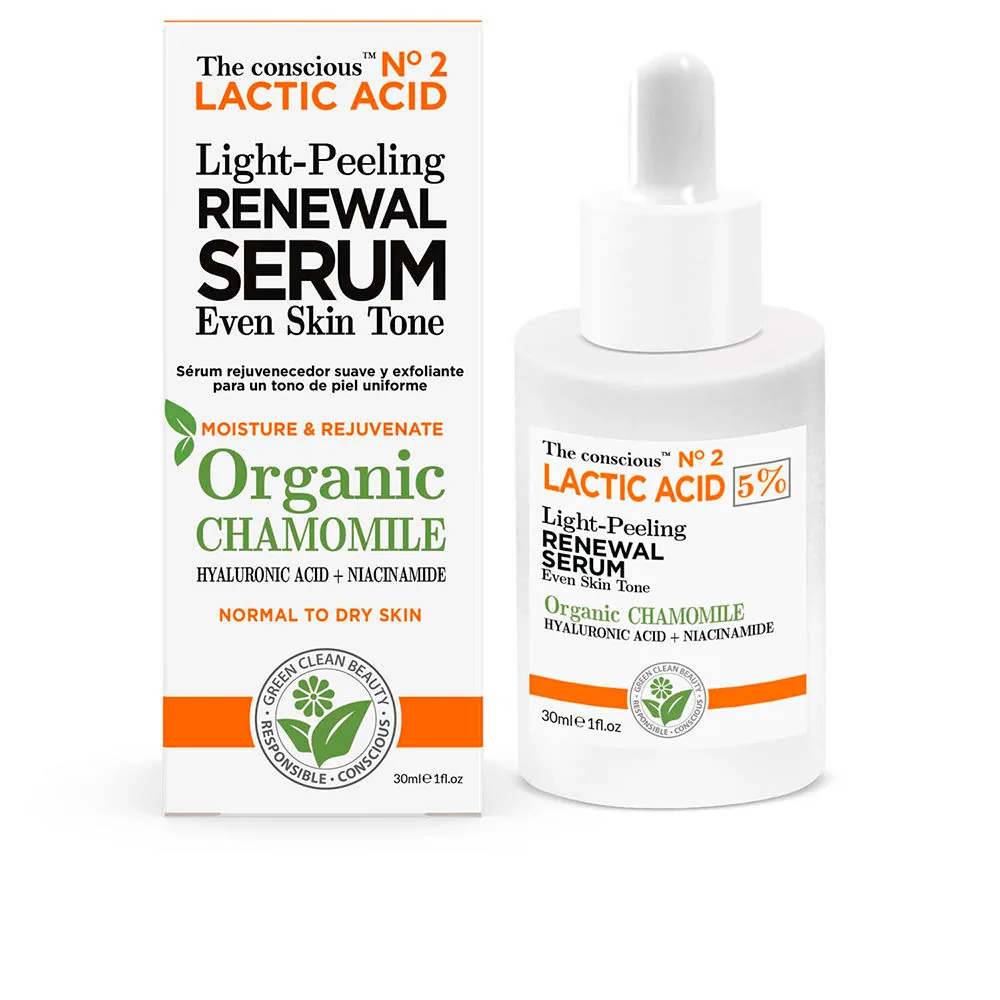 Siero rinnovante peeling leggero all'acido lattico camomilla biologica 30 ml