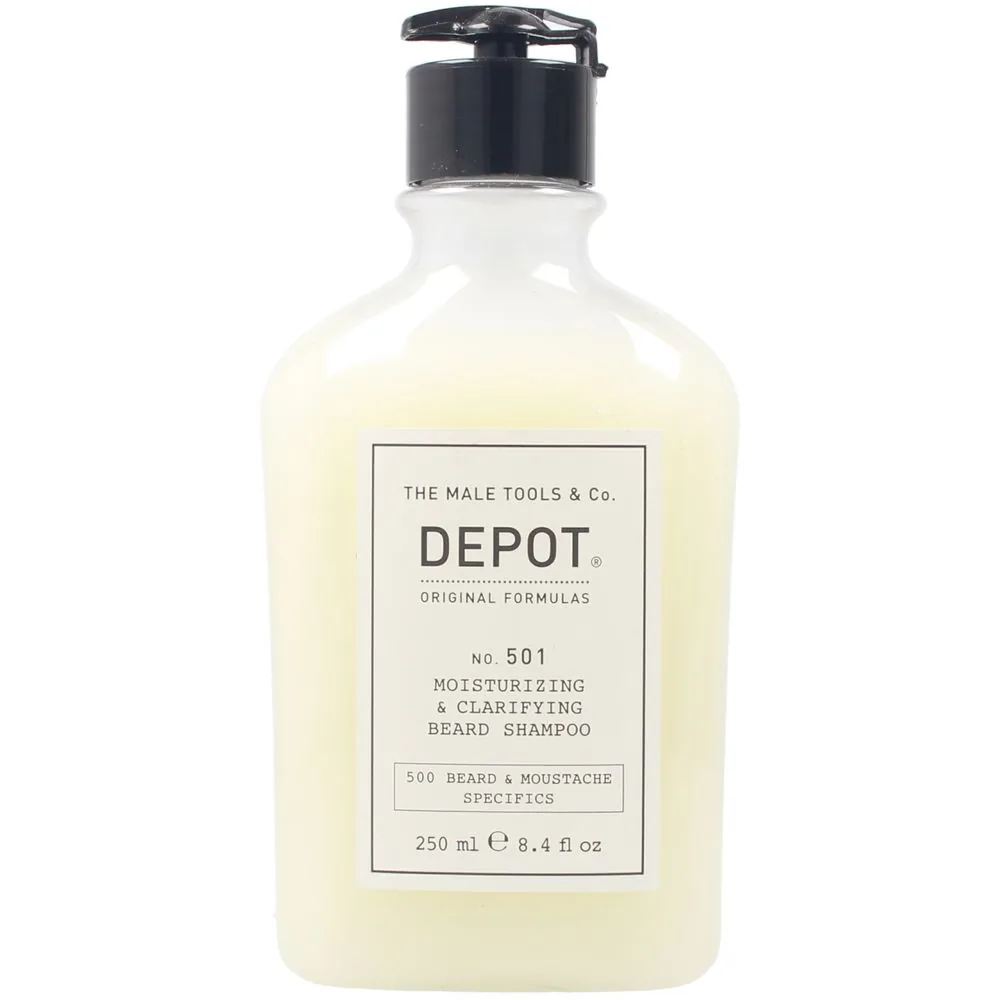 Depot BEARD & MUSTACHE Nº501 moisturizing & clarifying beard shampoo