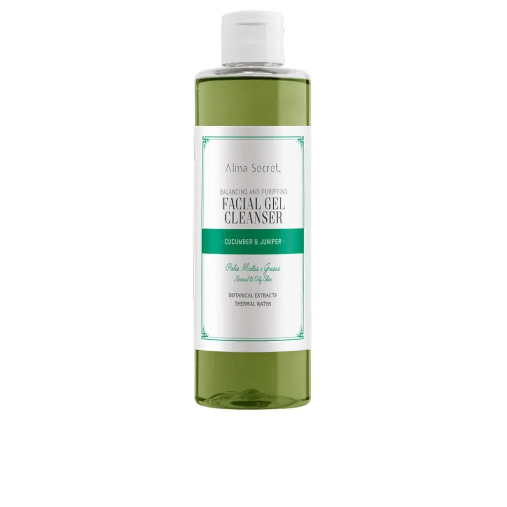 Alma Secret, FACIAL GEL CLEANSER quilibrante y purificante pepino & enebro