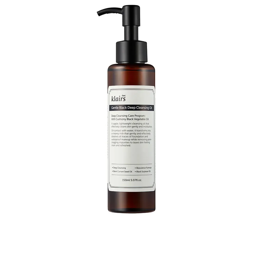 Klairs GENTLE BLACK deep cleansing oil