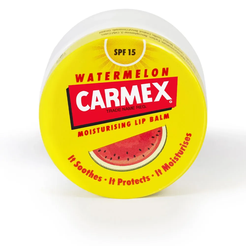 Carmex, SANDÍA bálsamo hidratante tarro SPF15