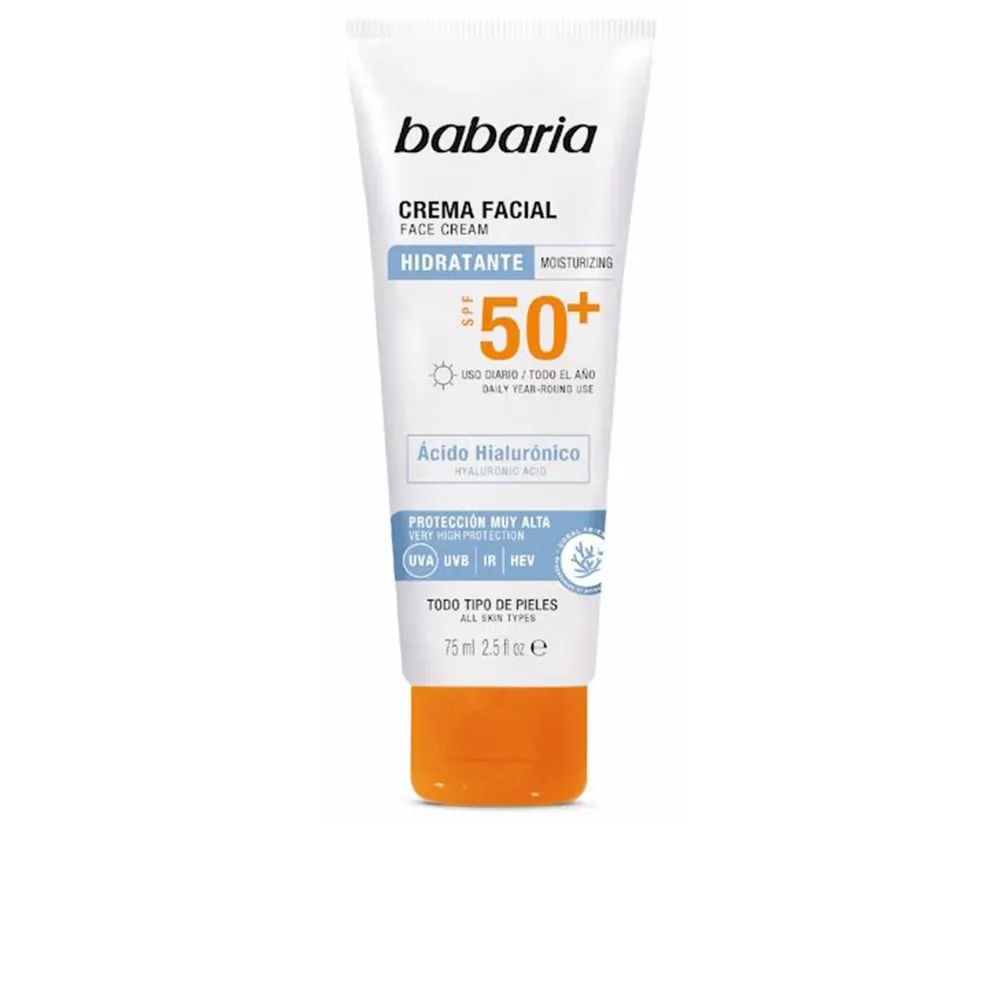 Babaria SOLAR ACIDO HIALURÓNICO crema facial SPF50+