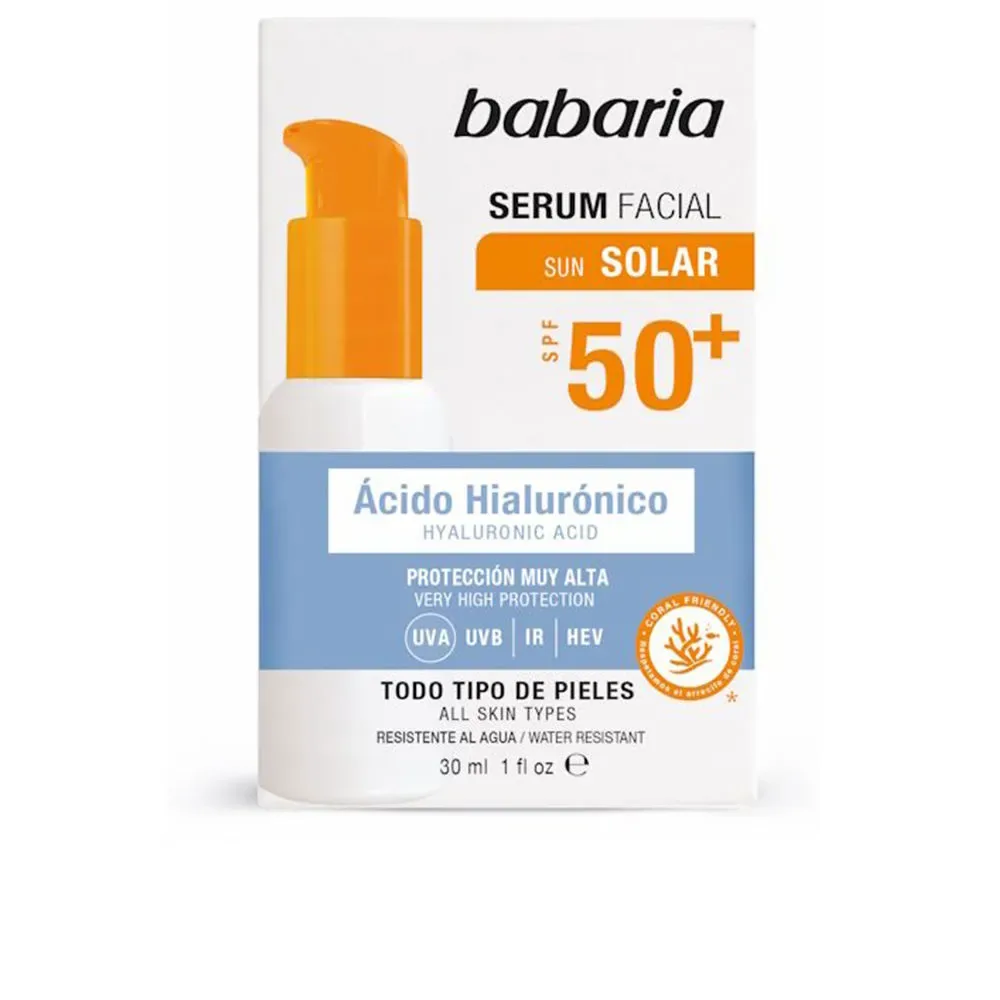 Babaria SOLAR ACIDO HIALURÓNICO serum facial SPF50+
