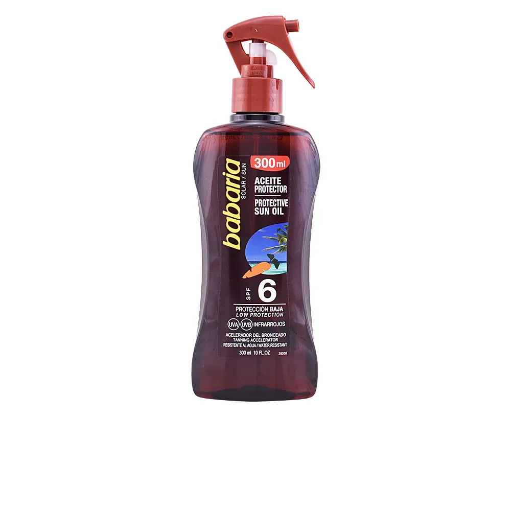Babaria, SOLAR ACEITE PROTECTOR DE ZANAHORIA SPF6 spray