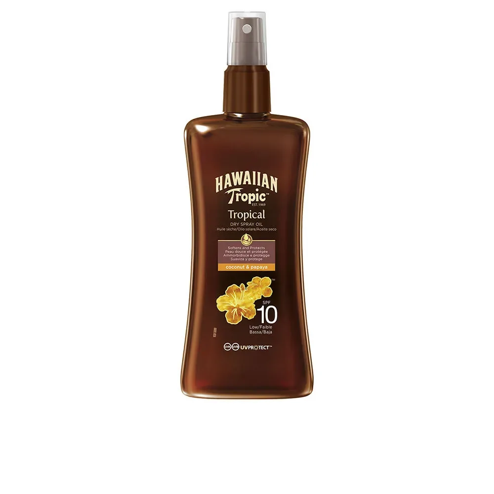 Hawaiian Tropic COCONUT & PAPAYA dry oil SPF10 spray