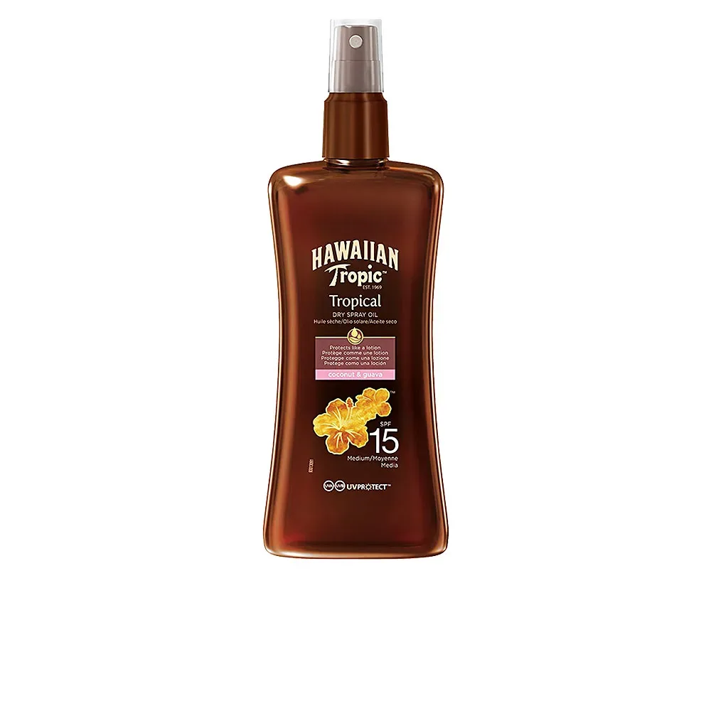 Hawaiian Tropic COCONUT & GUAVA dry oil SPF15 spray
