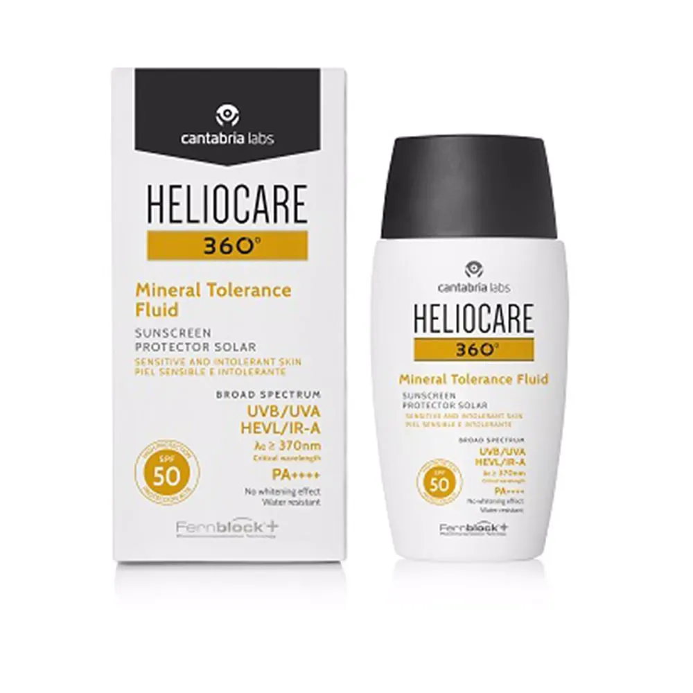 Cantabria Labs HELIOCARE 360° protector solar fluido tolerancia mineral SPF50