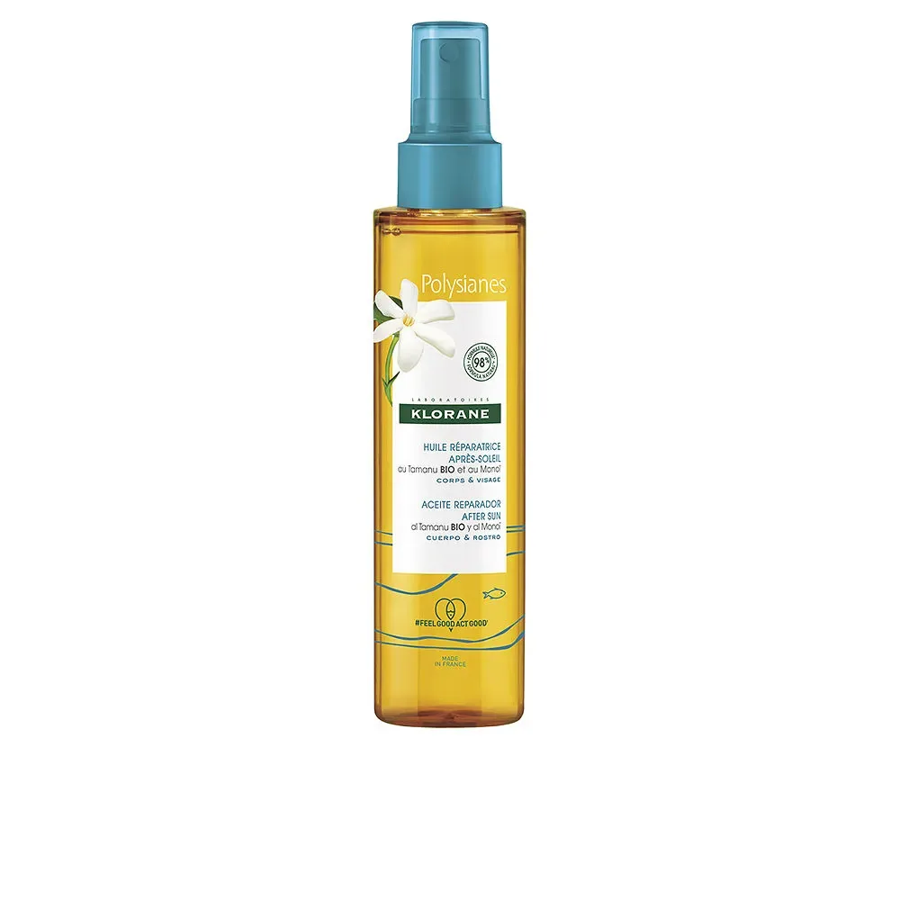 Klorane, MONOÏ Y TAMANU BIO aceite reparador after sun