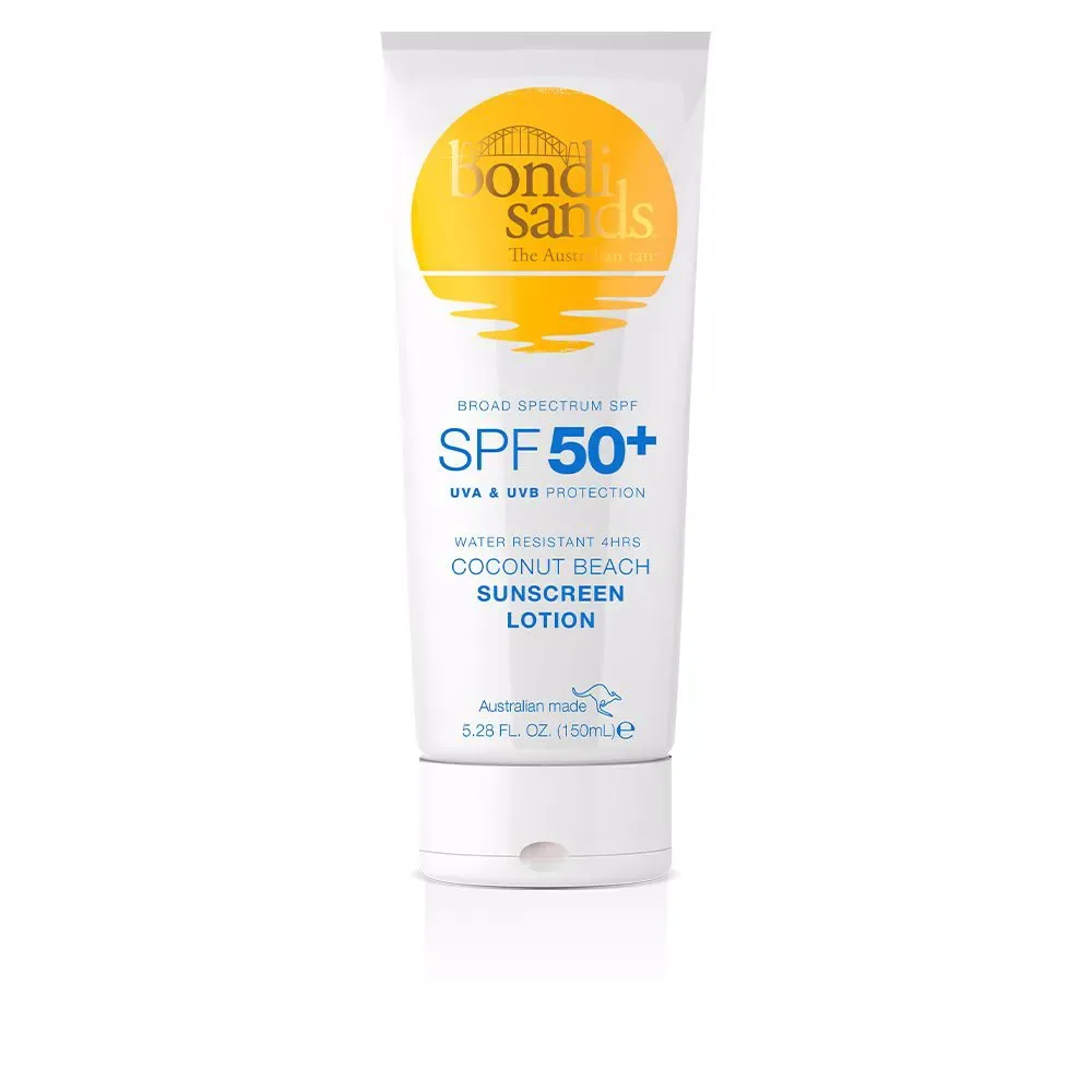 Bondi Sands, SPF50+ water resistant 4hrs coconut beach sunscreen lotion