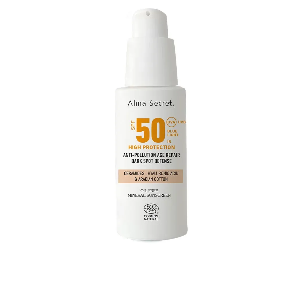 Alma Secret SOLAR crema facial con color SPF50 #Sand