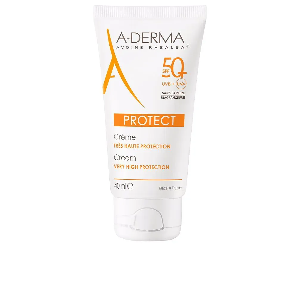 A-Derma, PROTECT crema solar SPF50+ sin perfume