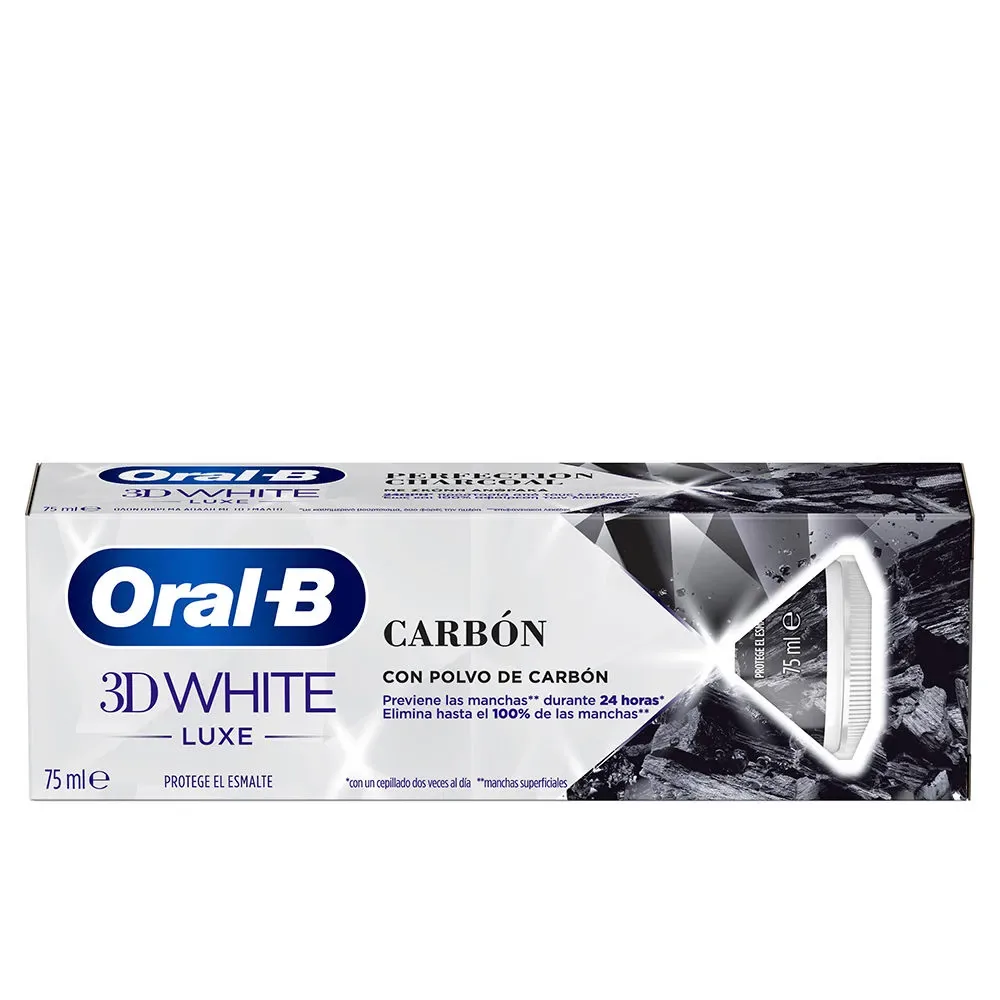 3D WHITE LUXE pasta dentífrica carbón 75 ml