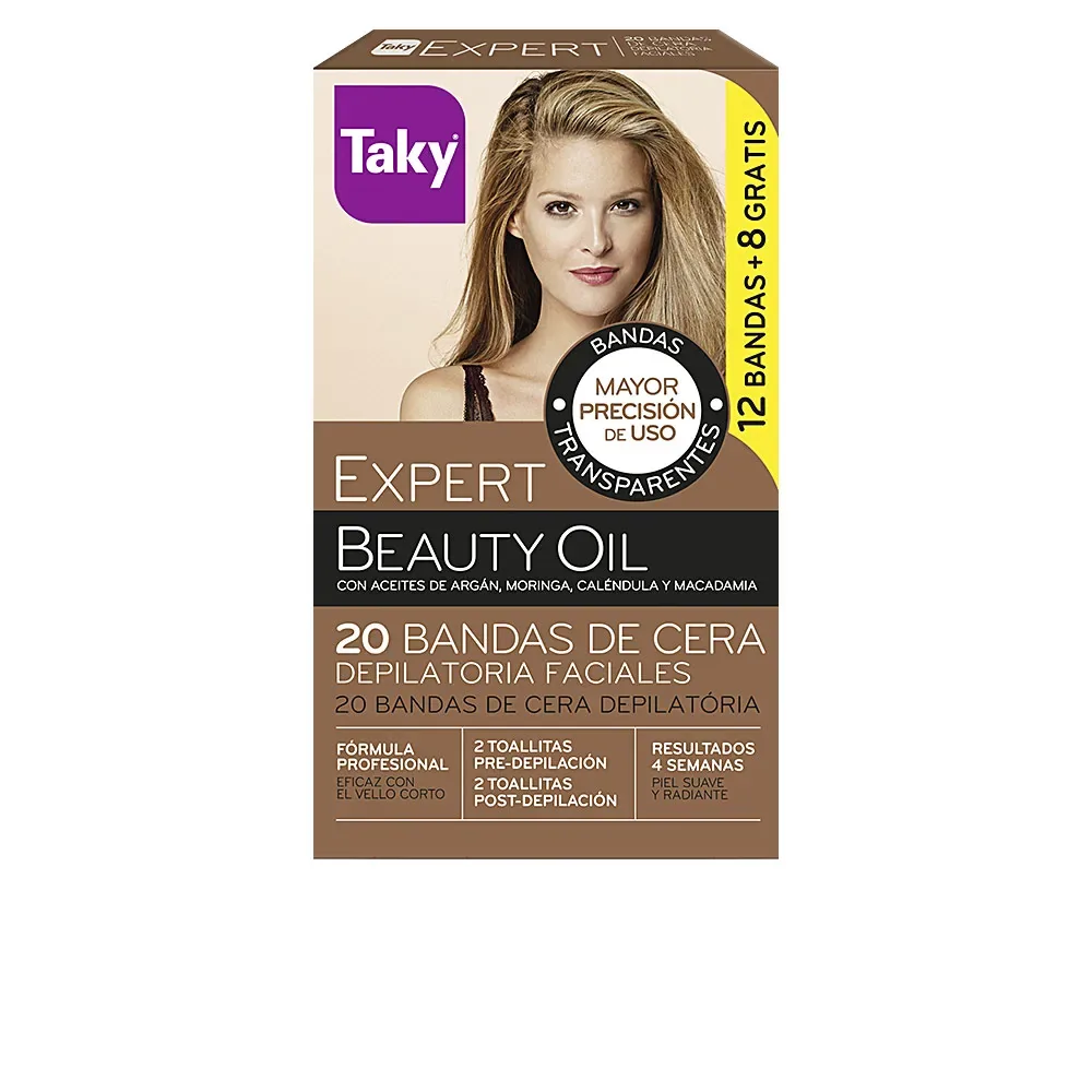ACEITES NATURALES bandas cera faciales depilatorias 20 u