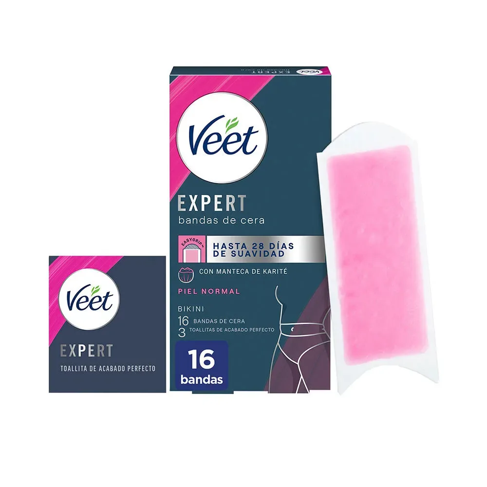 Veet EXPERT BIKINI bandas de cera depilatorias piel normal