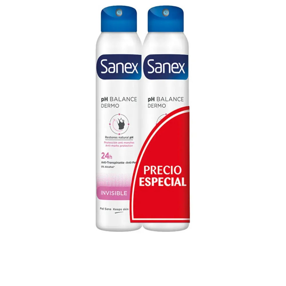 Sanex DERMO INVISIBLE desodorante vaporizador dúo
