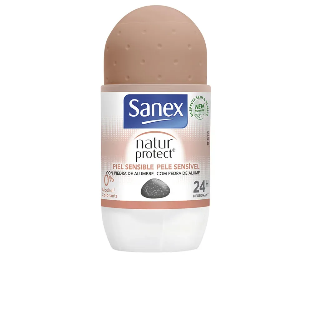 Sanex NATUR PROTECT 0% piedra alumbre deo roll-on sensible