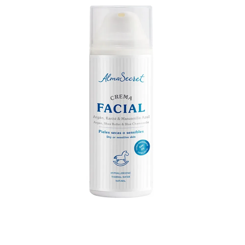 CREMA VISO argan, karitè e camomilla blu SPF20 50 ml