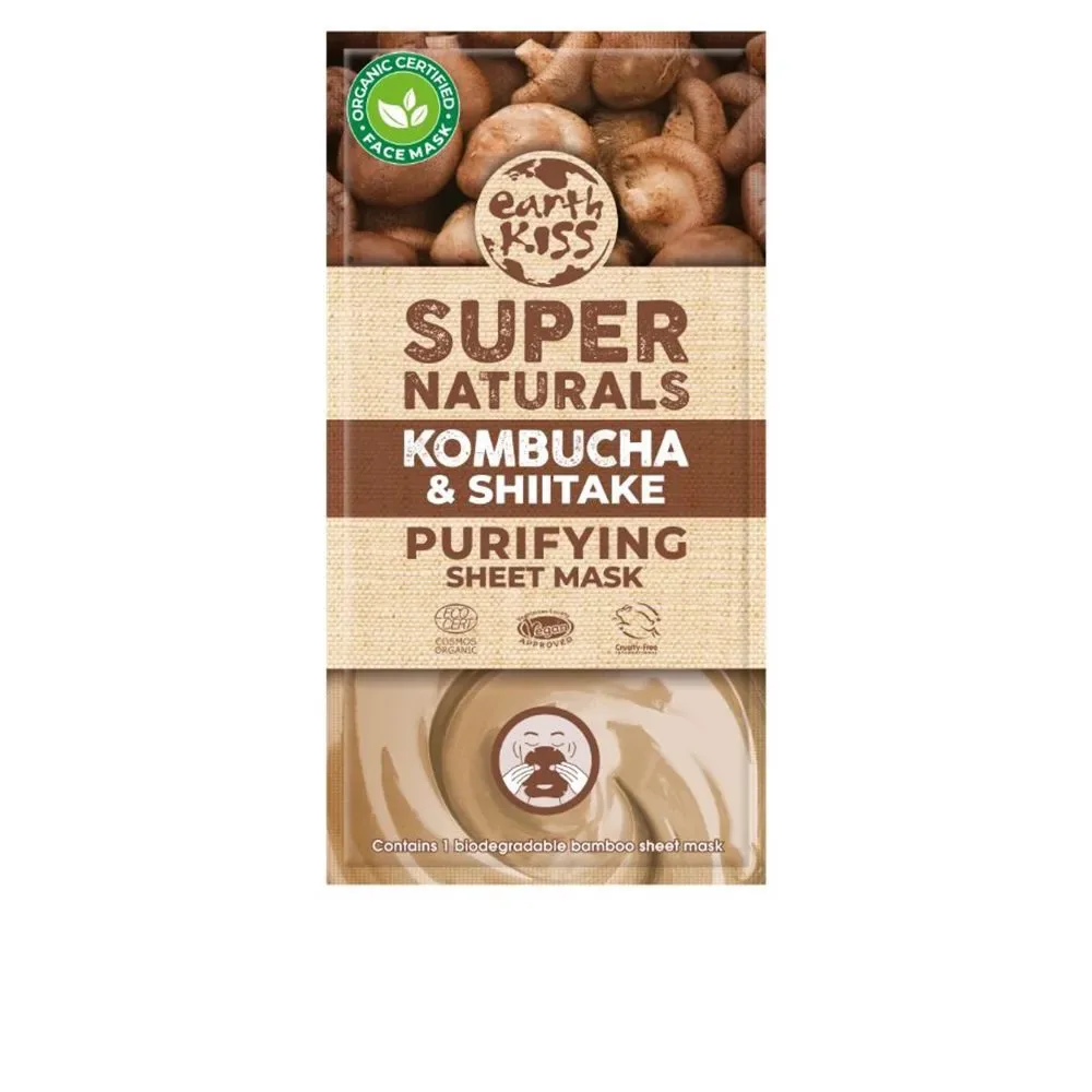 Earth Kiss SUPER NATURALS kombucha & shitake sheet mask