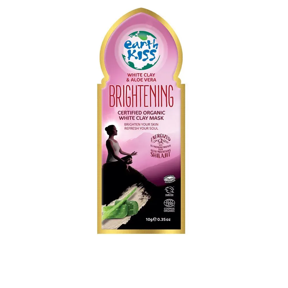 Earth Kiss BRIGHTENING certified organic white clay mask