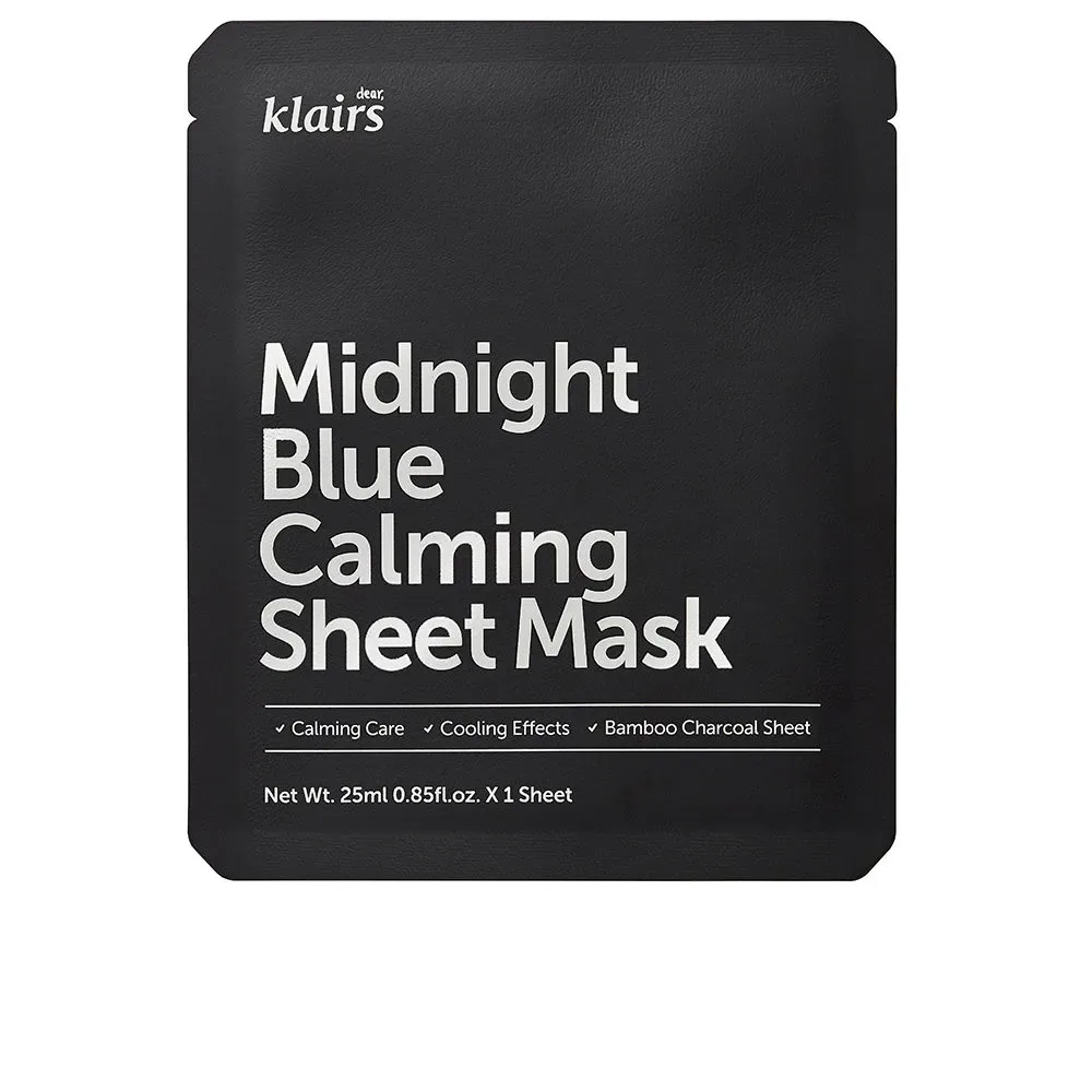 Klairs MIDNIGHT BLUE calming sheet mask