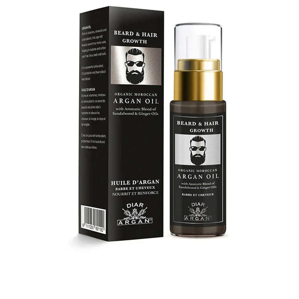 Diar Argan SÉRUM FORTALECEDOR BARBA Y CABELLO con argán puro sándalo y jengibre
