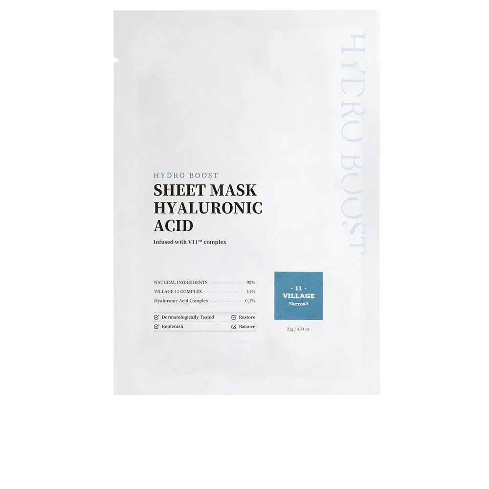 Village 11 HYDRO BOOST sheet mask hyaluronic acid