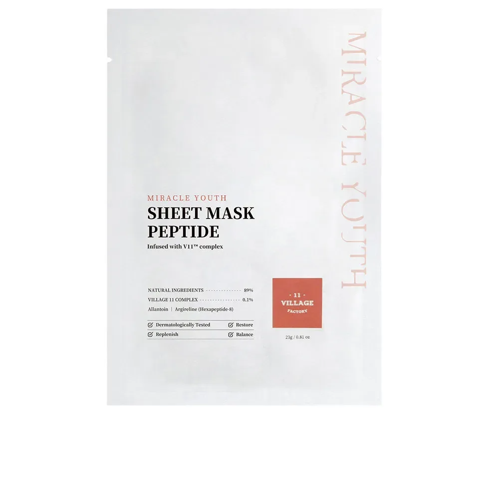Village 11, MIRACLE YOUTH sheet mask peptide