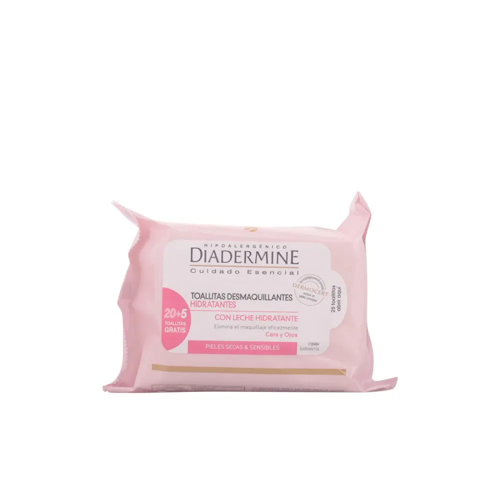 Diadermine TOALLITAS DESMAQUILLANTES hidratantes piel seca-sensible