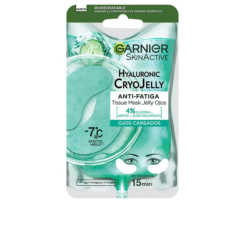 Garnier, HYALURONIC CRYOJELLY tissu mask ojos antifatiga