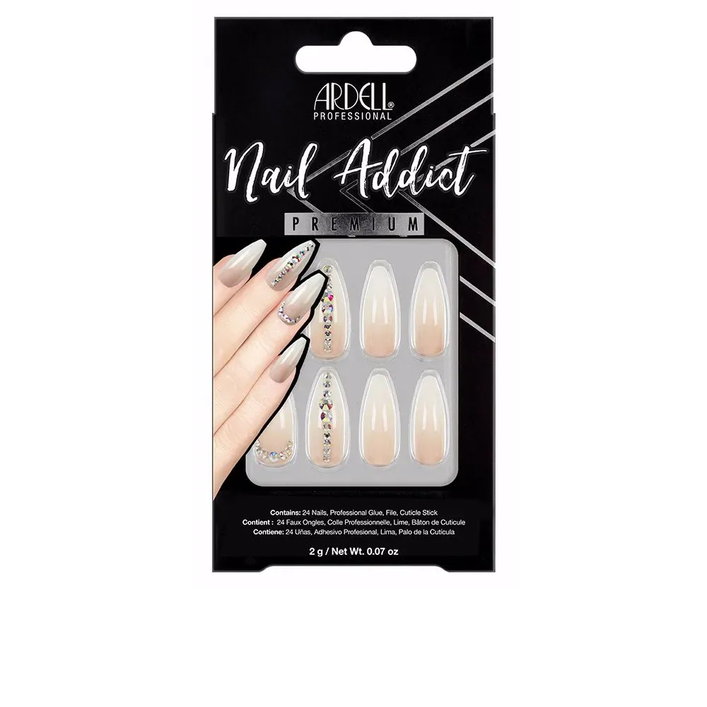 NAIL ADDICT nude light crystal 1 u