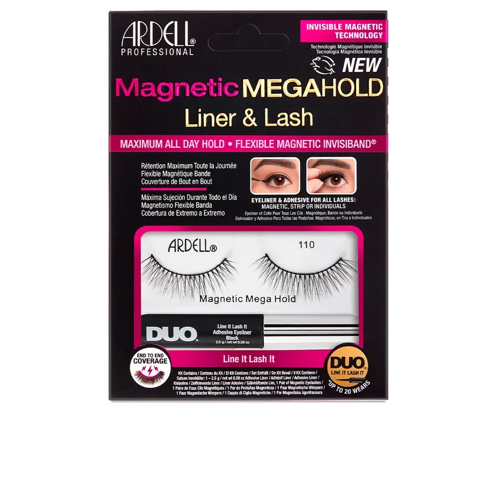 Ardell MAGNETIC MEGAHOLD LINER & LASH pestañas #110