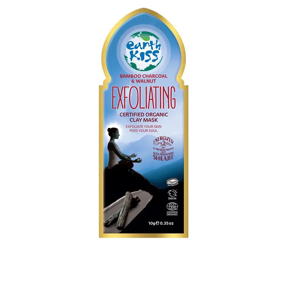 EXFOLIATING certified organic clay mask 10 ml