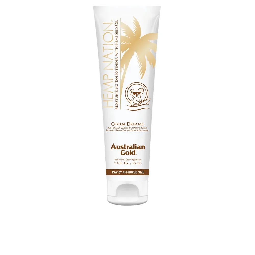Australian Gold HEMP NATION COCOA moisturizer tan extender 535 ml