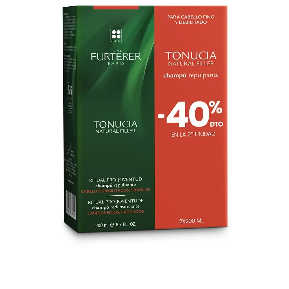 TONUCIA natural filler repulping shampoo pack 2 x 200 ml