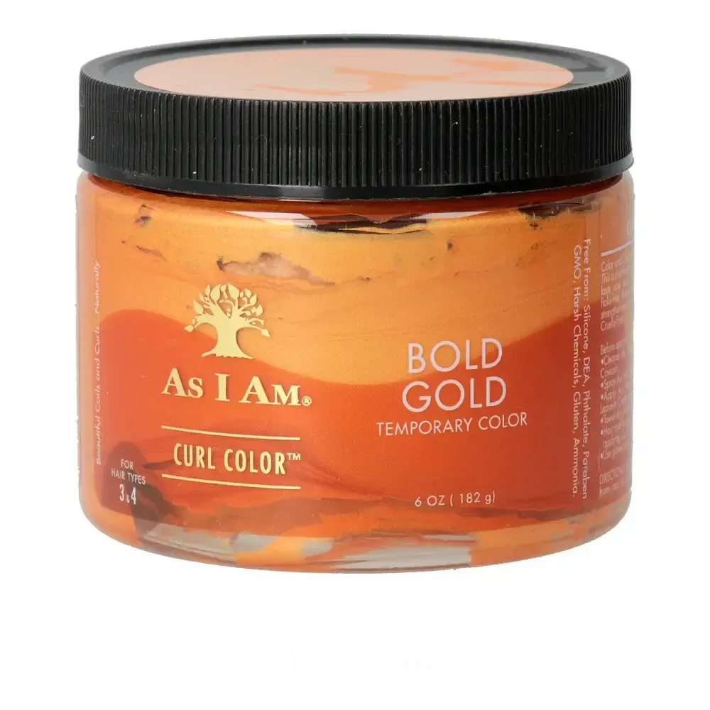 As I Am CURL COLOR bold gold temporay color