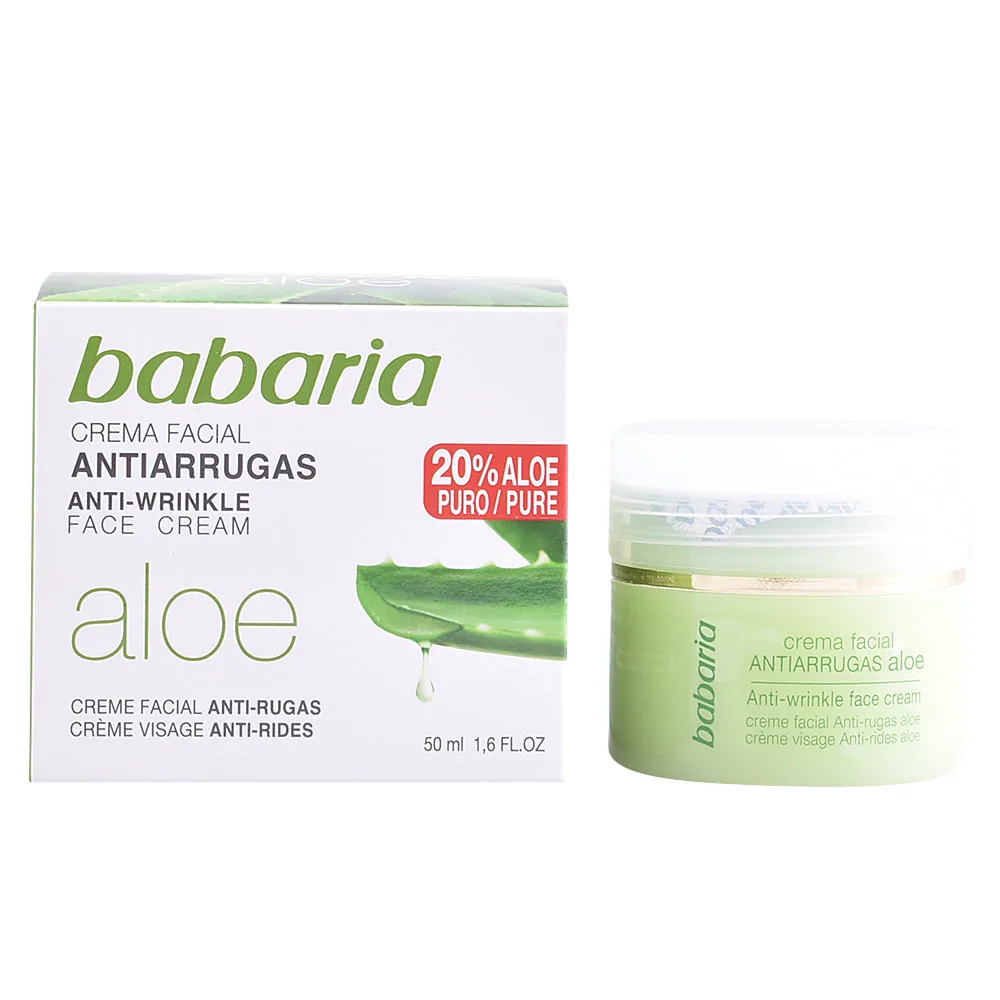 Babaria ALOE VERA Crema viso antirughe con