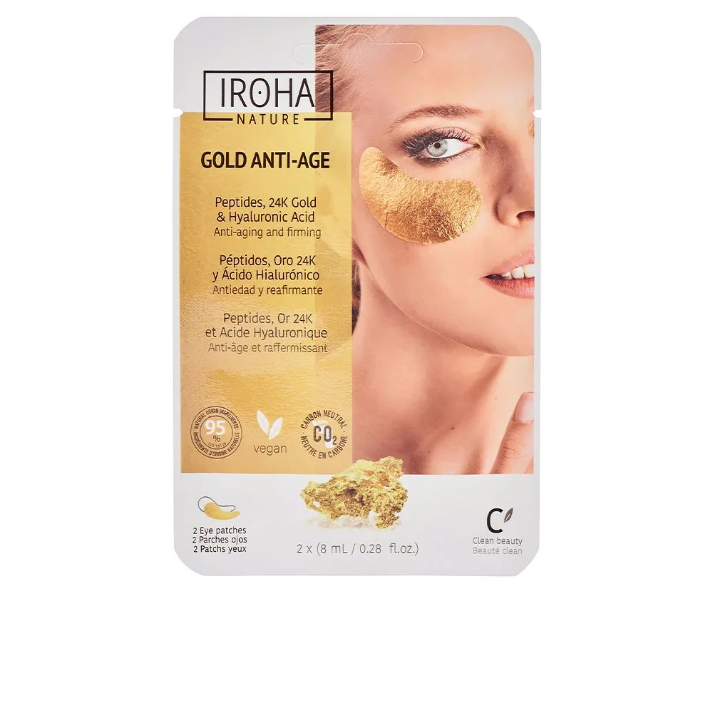 Iroha Nature GOLD tissue eyes patches extra firmness