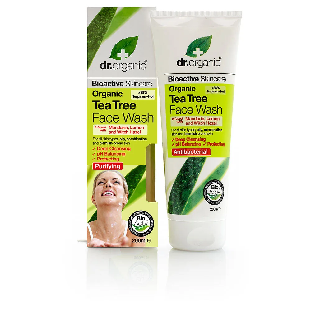 Detergente viso bioattivo all'albero del tè biologico 200 ml