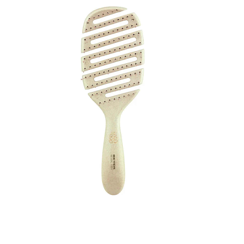 Spazzola Skeleton setole in fibra naturale sfera in nylon #beige