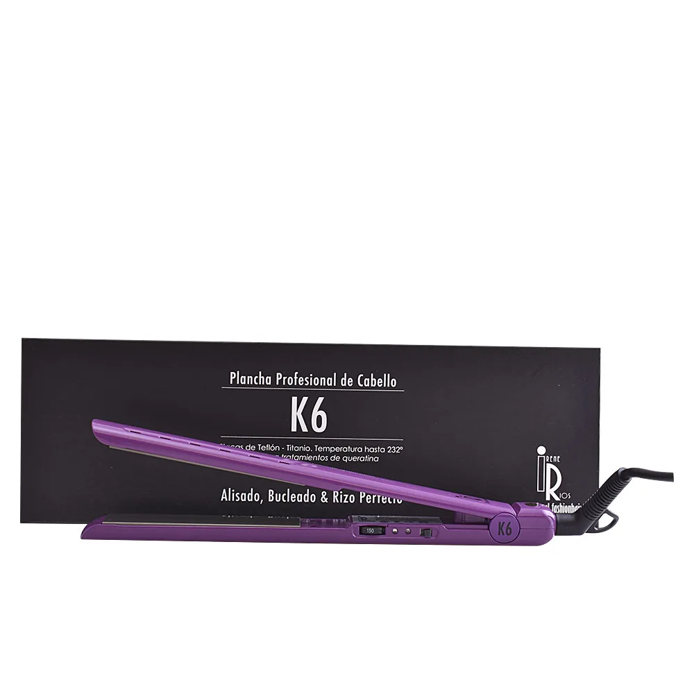 Irene Rios, K6 plancha profesional de cabello #lila