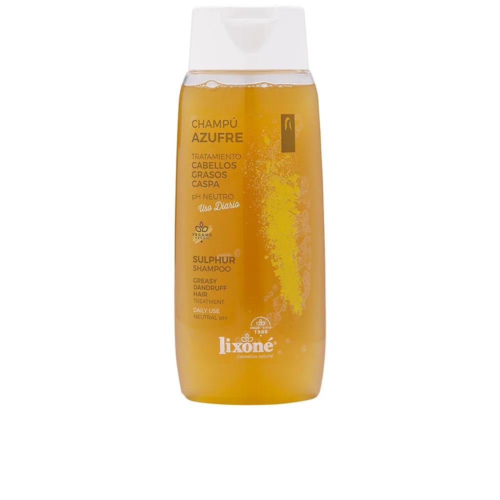 Lixone AZUFRE champú antigrasa anticaspa vegano