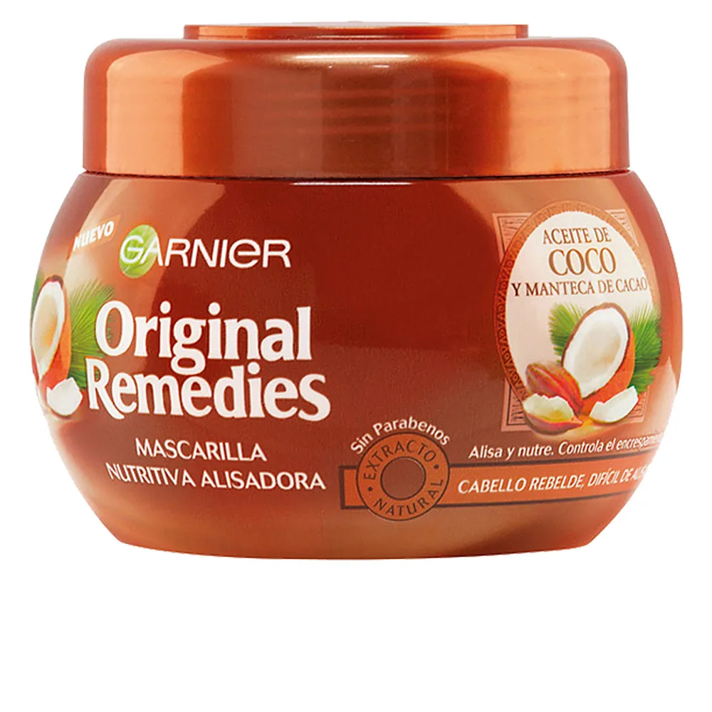 ORIGINAL REMEDIES mascarilla aceite coco y cacao 300 ml