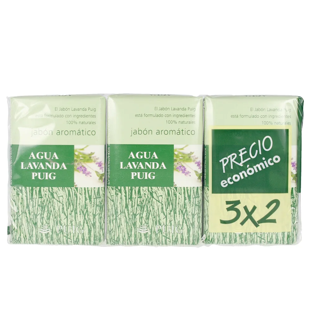 Agua Lavanda AGUA LAVANDA PUIG jabón 100% natural pack
