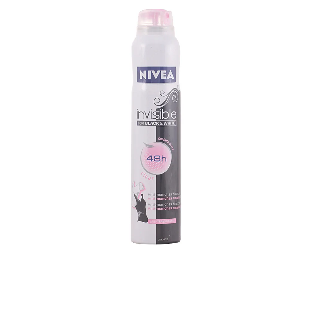 Deo spray invisibile bianco e nero 200 ml