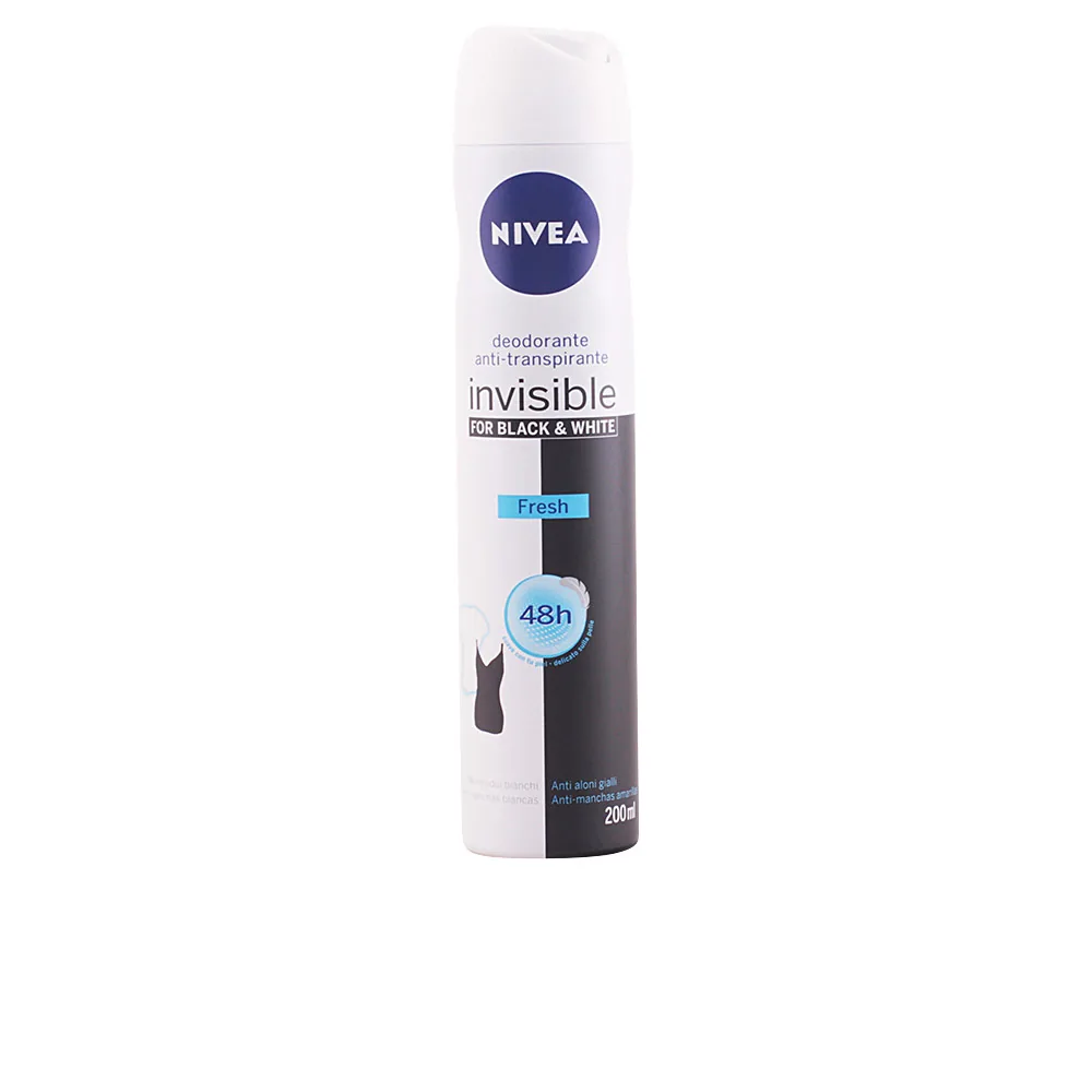 Deo spray fresco invisibile Black & White 200 ml
