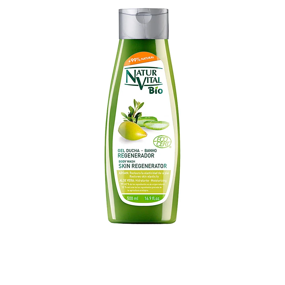Gel doccia bio ecocert rigenerante argan e aloe vera 500 ml